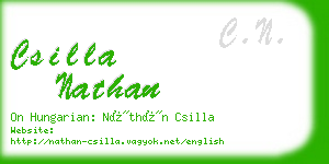 csilla nathan business card